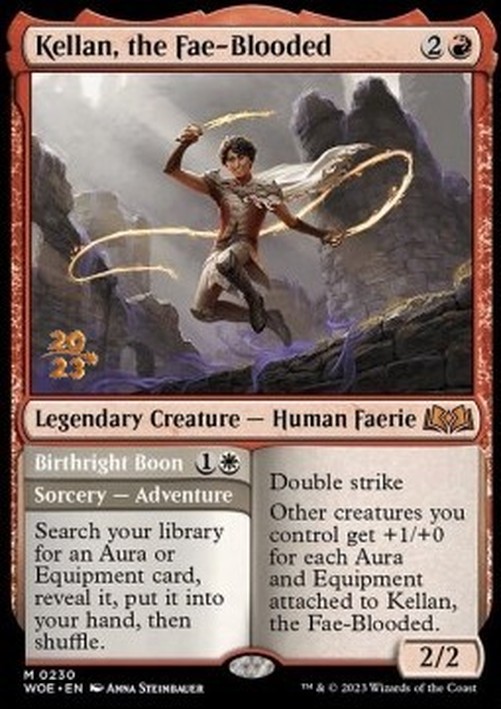Magic: The Gathering Kellan, the Fae-Blooded // Birthright Boon (V.1)
