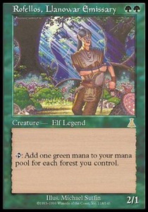 Magic: The Gathering Rofellos, Llanowar Emissary