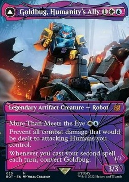 Magic: The Gathering Goldbug, Humanity's Ally // Goldbug, Scrappy Scout (V.