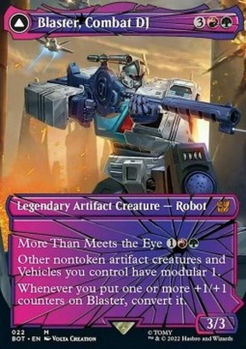 Magic: The Gathering Blaster, Combat DJ // Blaster, Morale Booster (V.2)