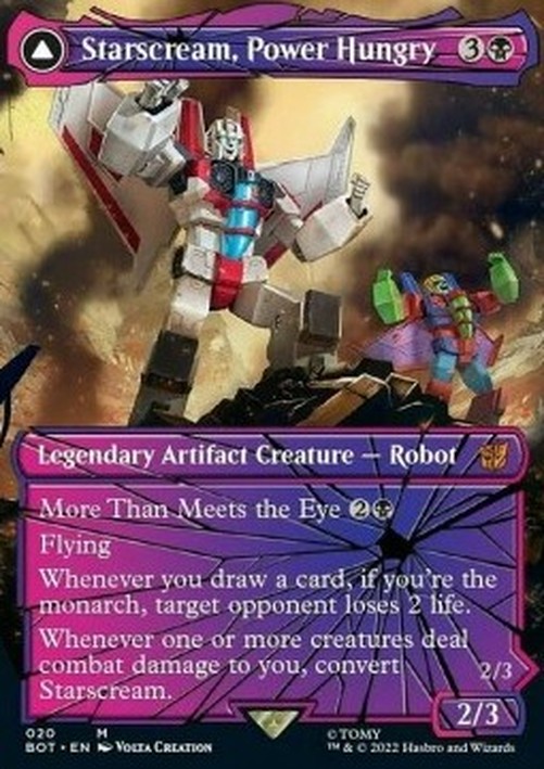 Magic: The Gathering Starscream, Power Hungry // Starscream, Seeker Leader 