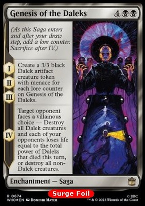 Magic: The Gathering Genesis of the Daleks