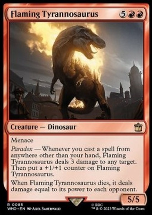 Magic: The Gathering Flaming Tyrannosaurus