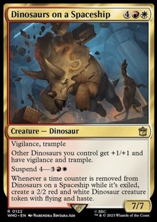 Magic: The Gathering Dinosaurs on a Spaceship