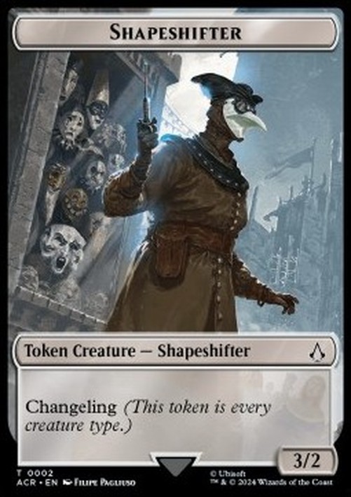 Magic: The Gathering Shapeshifter Token (Colorless 3/2)