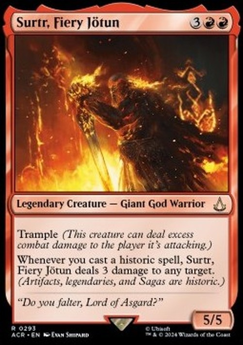 Magic: The Gathering Surtr, Fiery Jötun