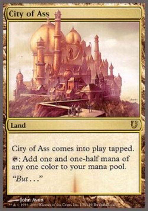 Magic: The Gathering City of Ass