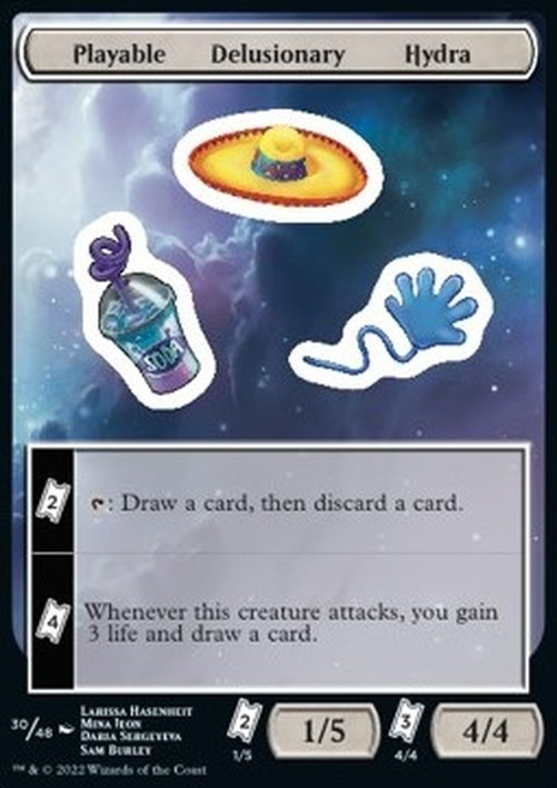 Magic: The Gathering Playable Delusionary Hydra Sticker
