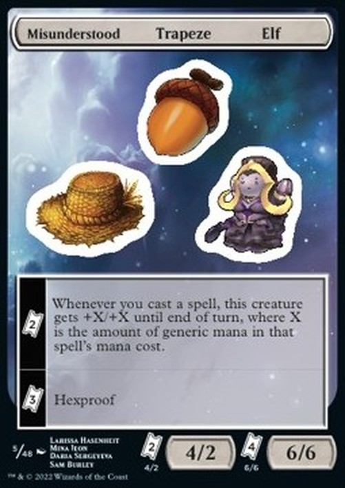 Magic: The Gathering Misunderstood Trapeze Elf Sticker