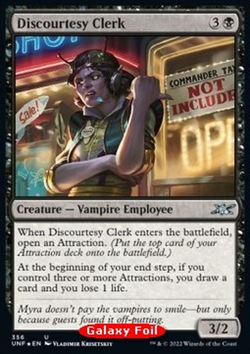 Magic: The Gathering Discourtesy Clerk