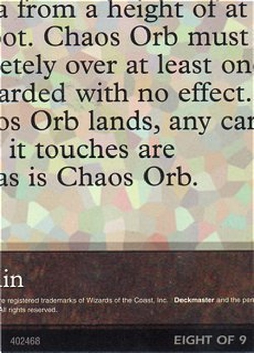 Magic: The Gathering Chaos Orb Puzzle Card (V.8)