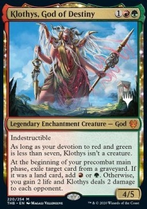 Magic: The Gathering Klothys, God of Destiny (V.1)