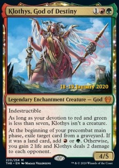 Magic: The Gathering Klothys, God of Destiny (V.2)