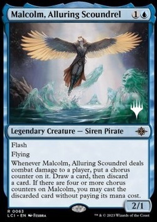 Magic: The Gathering Malcolm, Alluring Scoundrel (V.2)