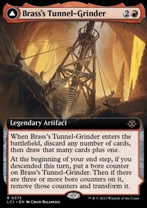 Magic: The Gathering Brass's Tunnel-Grinder // Tecutlan, the Searing Rift
