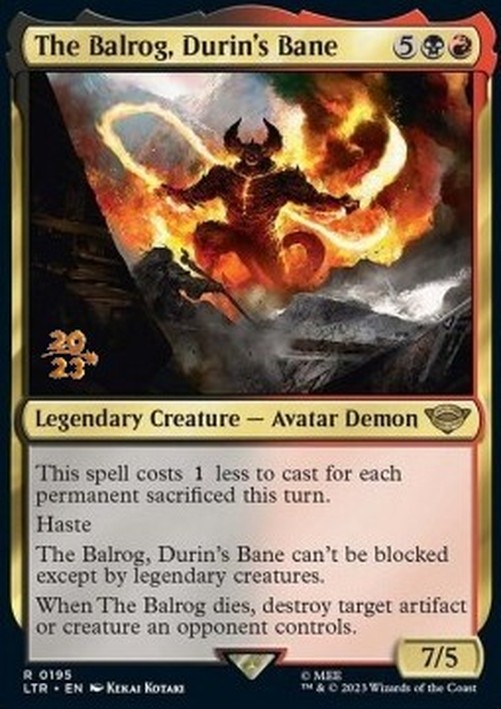 Magic: The Gathering The Balrog, Durin's Bane
