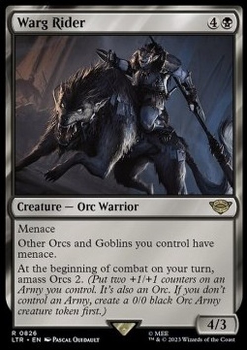 Magic: The Gathering Warg Rider (V.1)