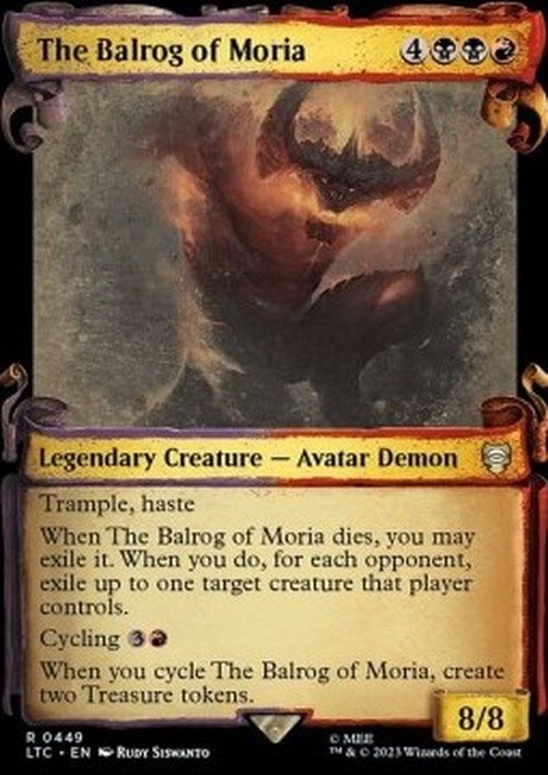 Magic: The Gathering The Balrog of Moria (V.1)