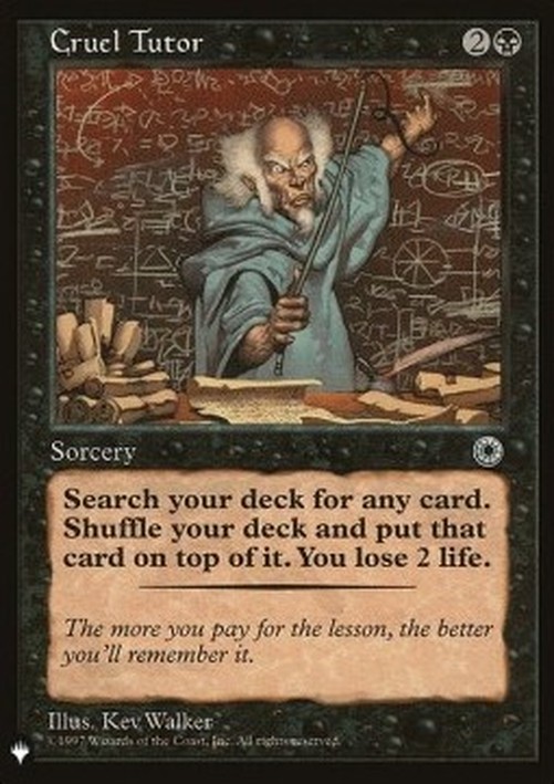 Magic: The Gathering Cruel Tutor