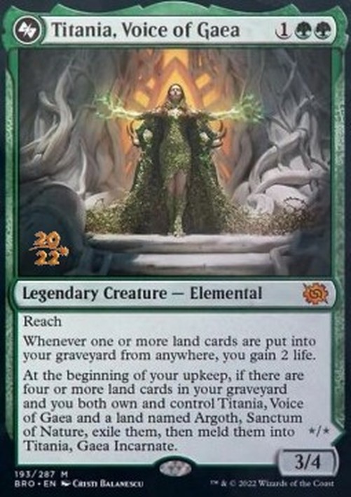 Magic: The Gathering Titania, Voice of Gaea // Titania, Gaea Incarnate