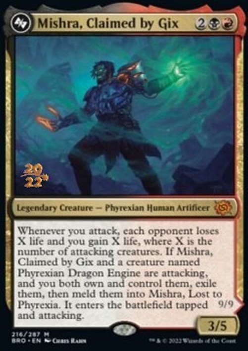 Magic: The Gathering Mishra, Claimed by Gix // Mishra, Lost to Phyrexia