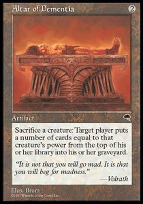 Magic: The Gathering Altar of Dementia
