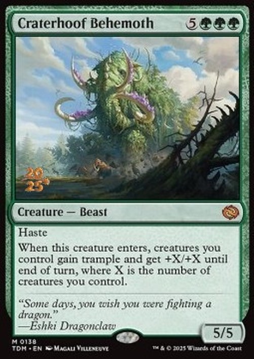 Magic: The Gathering Craterhoof Behemoth (V.1)