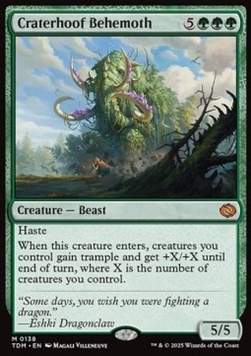 Magic: The Gathering Craterhoof Behemoth