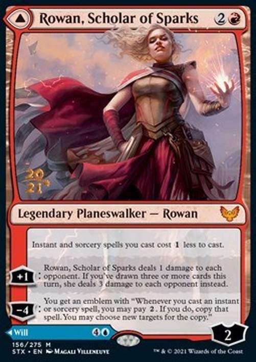 Magic: The Gathering Rowan, Scholar of Sparks // Will, Scholar of Frost
