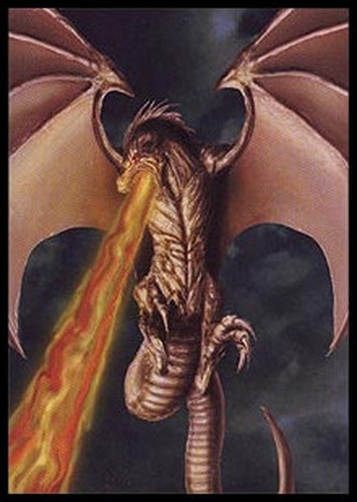 Magic: The Gathering Dragon Token (Red 5/5) (V.2)