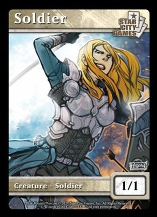 Magic: The Gathering Soldier Token (White 1/1) (V.1)