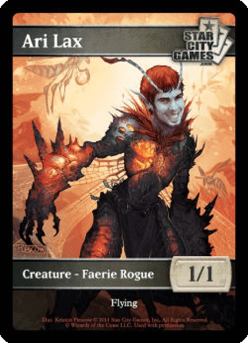Magic: The Gathering Faerie Rogue Token (Black 1/1)
