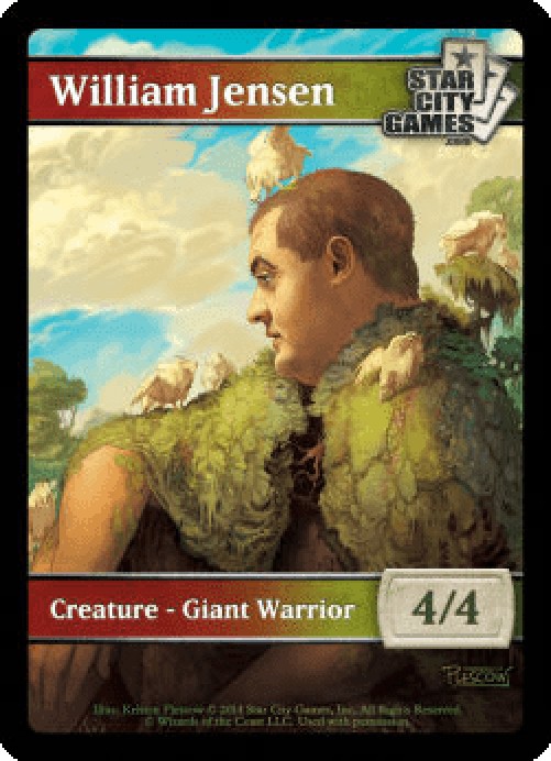 Magic: The Gathering Giant Warrior Token (Red and Green 4/4)