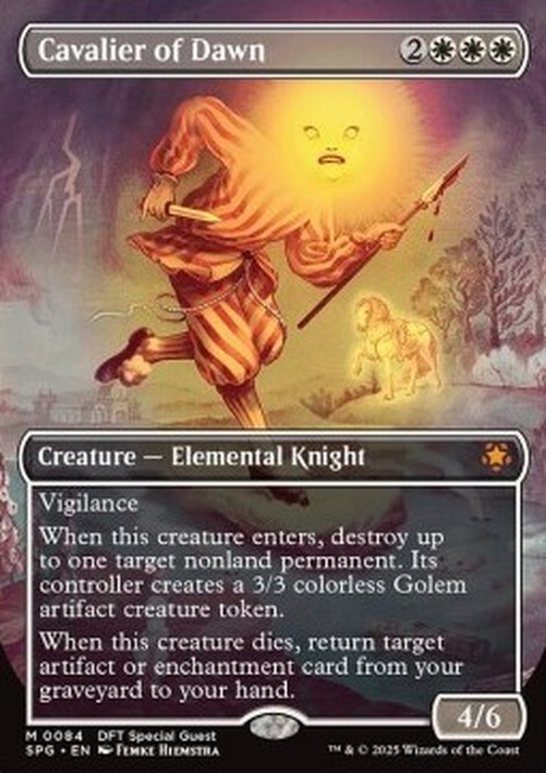 Magic: The Gathering Cavalier of Dawn (V.1)