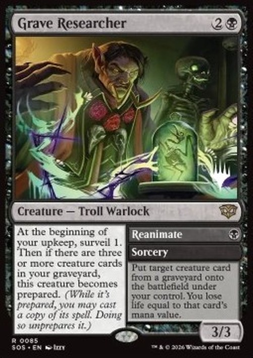 Magic: The Gathering Grave Researcher // Reanimate