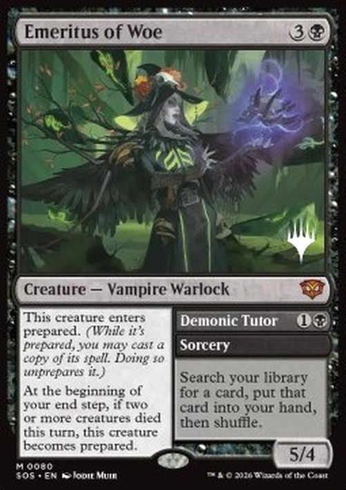 Magic: The Gathering Emeritus of Woe // Demonic Tutor