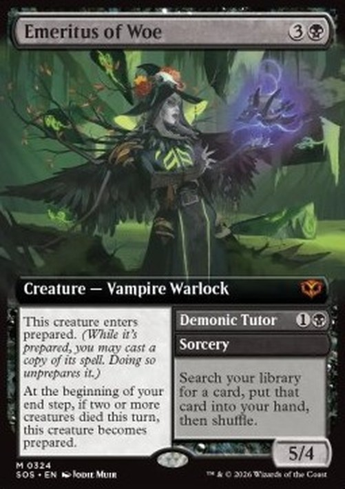 Magic: The Gathering Emeritus of Woe // Demonic Tutor