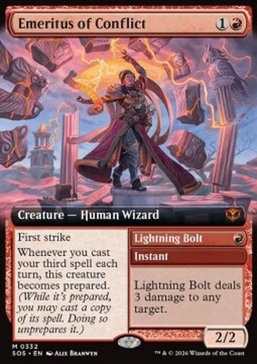 Magic: The Gathering Emeritus of Conflict // Lightning Bolt