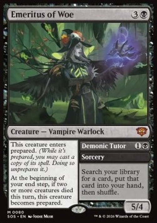 Magic: The Gathering Emeritus of Woe // Demonic Tutor