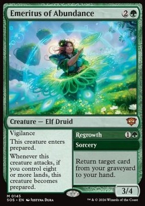 Magic: The Gathering Emeritus of Abundance // Regrowth