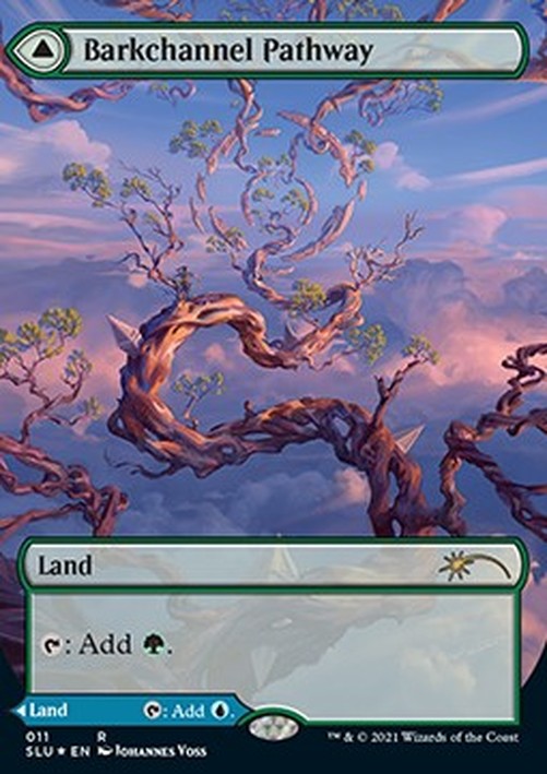 Magic: The Gathering Barkchannel Pathway // Tidechannel Pathway