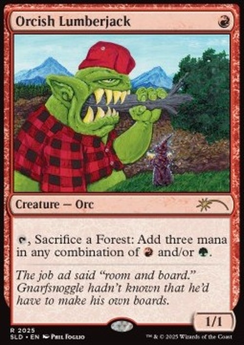Magic: The Gathering Orcish Lumberjack