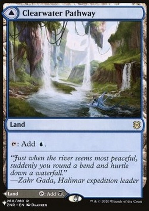 Magic: The Gathering Clearwater Pathway // Murkwater Pathway