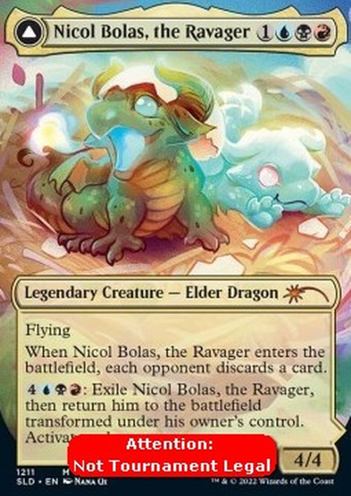 Magic: The Gathering Nicol Bolas, the Ravager // Nicol Bolas, the Arisen (V