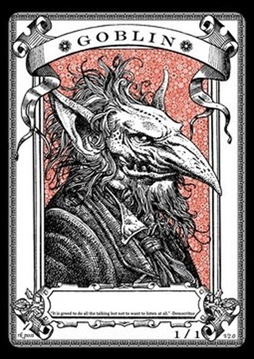 Magic: The Gathering Goblin Token (Red 1/1) (V.1)