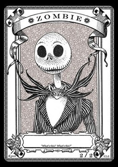 Magic: The Gathering Zombie Token (Black 2/2) (V.3)