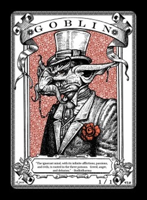 Magic: The Gathering Goblin Token (Red 1/1) (V.6)