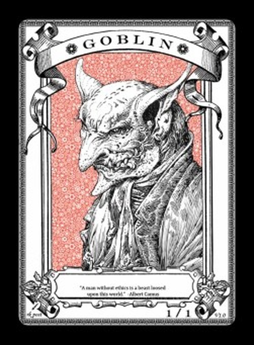 Magic: The Gathering Goblin Token (Red 1/1) (V.7)