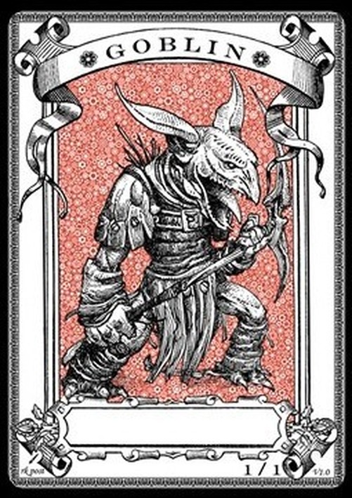 Magic: The Gathering Goblin Token (Red 1/1) (V.2)