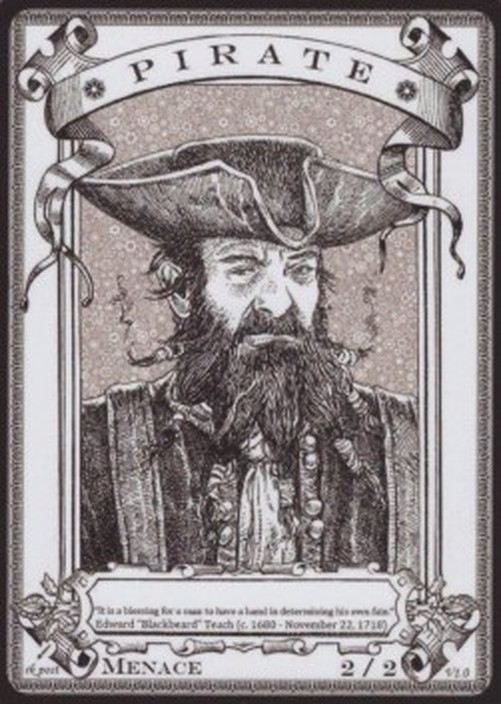 Magic: The Gathering Pirate Token (Black 2/2) (V.1)